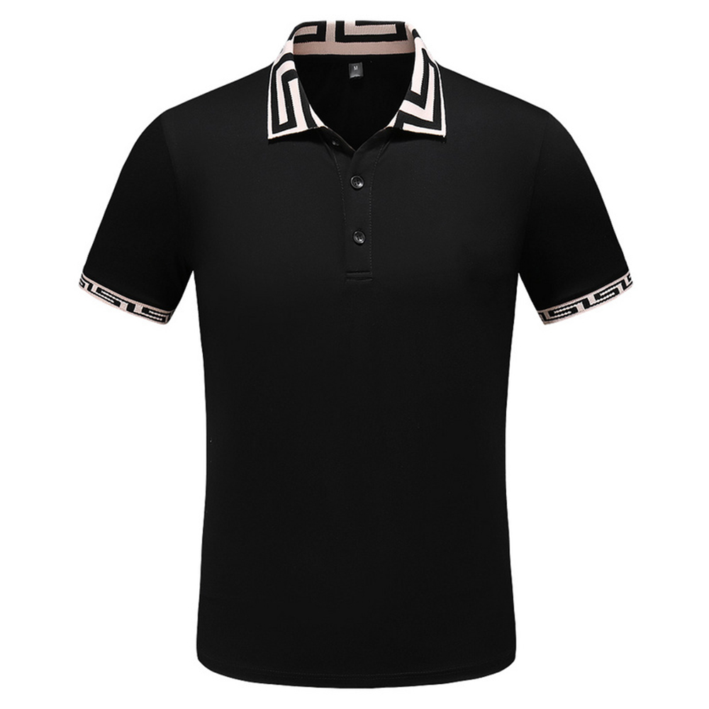 

2022 Fashion Designer Mens Polos Shirt T-shirt Summer Casual Embroidered Medusa Pattern Pure Cotton High Sreet Collar Shirts S-4XL, Price differce