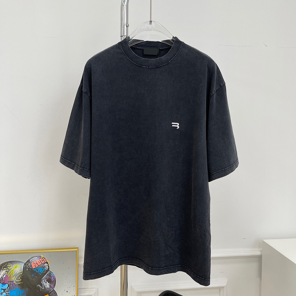 

2022 Men's Plus Tees & Polos summer cotton T-shirt round neck printed pocket short sleeve oversized us eu size e4t