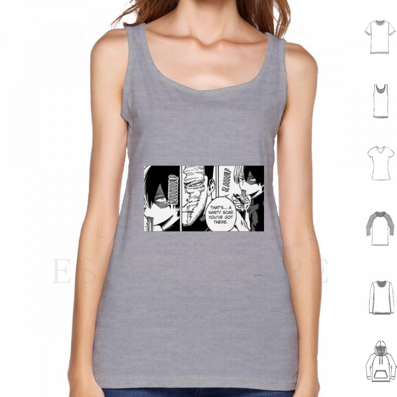 

Men' Tank Tops Enji And So Vest Cotton Todoroki Endeavor Mha Bnha Boku No Hero Academia, White;black