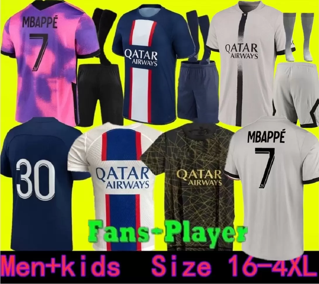 

adults and kids 21 22 23 PSGs MBAPPE soccer jerseys 2021 2022 2023 DI MARIA WIJNALDUM SERGIO RAMOS HAKIMI fourth Maillots de football kit ICARDI VERRATTI third 4TH shir, 21/22 home s-4xl