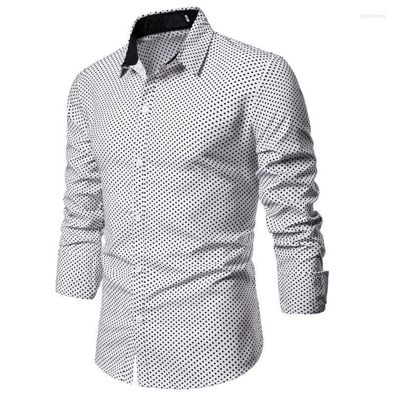 

Adisputent Homme Business Clothes Slim Fit Casual Houndstooth Shirt Mens Fashions Long Sleeve Button Summer Autumn Men Shirts Men' Dress Qu, Gray