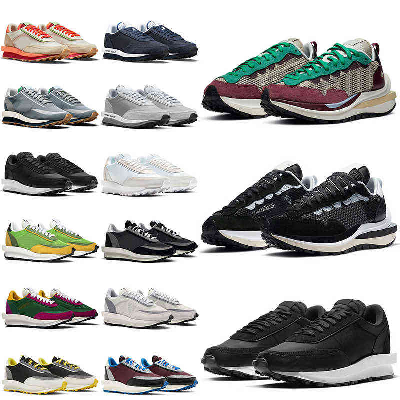 

cheaper waffle mens running shoes waffle pegasus fragment LDWaffle ldv clot Pure Platinum Sail Nylon Noir men women trainers, Villain red