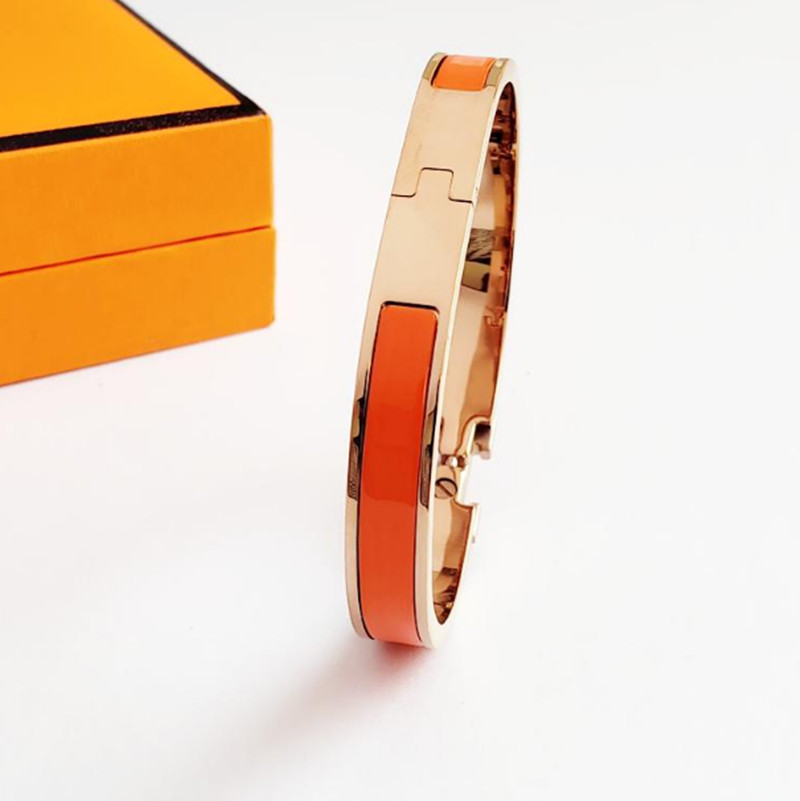 

Fashion Luxury Designer Design Bangle Stainless Steel Letter bracelet Classic Enamel Bracelet love for Women bracelets designe with Original Velvet Bag