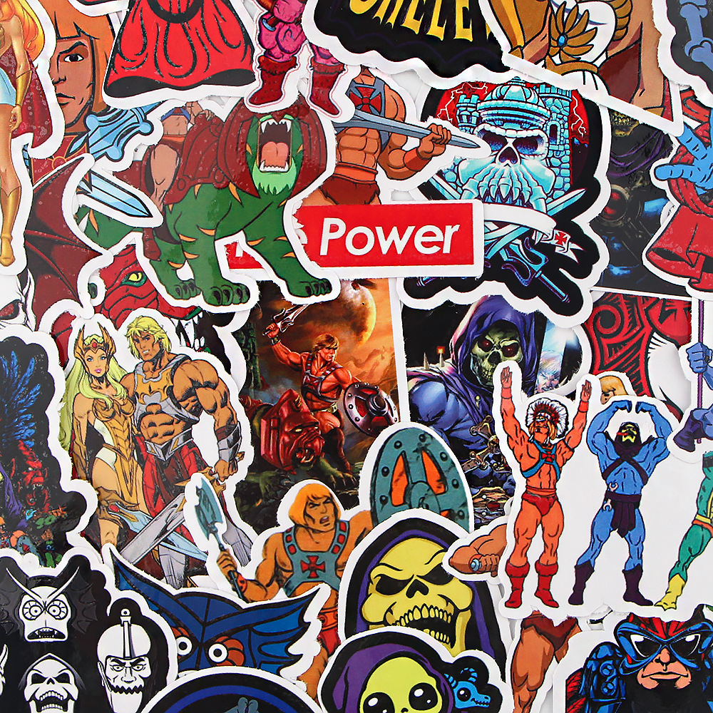 

30pcs Cartoon Masters of the universe sticker Skeletor Graffiti Stickers Aesthetic Phone Laptop Bike Notebook Art Sticker, Multi colors