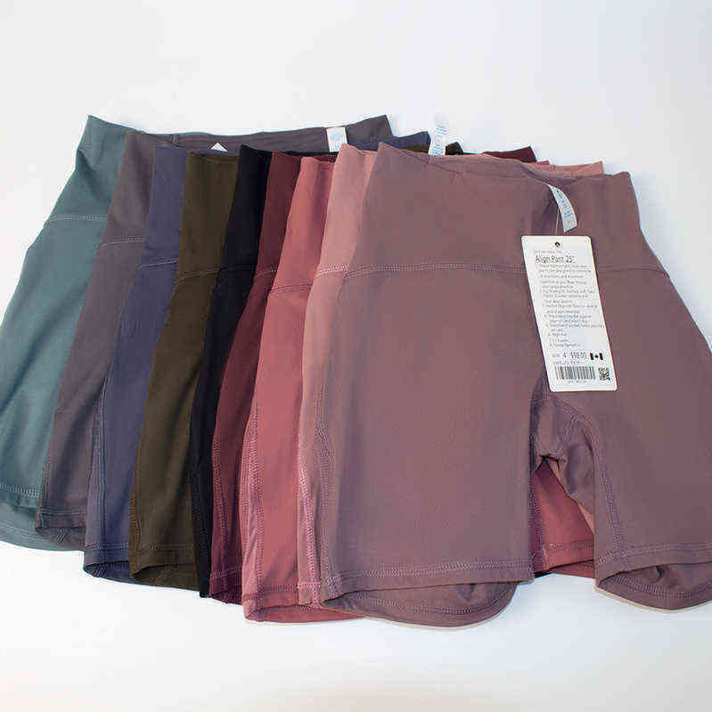 

Lulu Women Align High Waist Shorts Sporting Fitness Gym Bottoms Tights Push Up Legging Female Shaping Wear Outfits Leggings Lu Short Tykf, Merlot