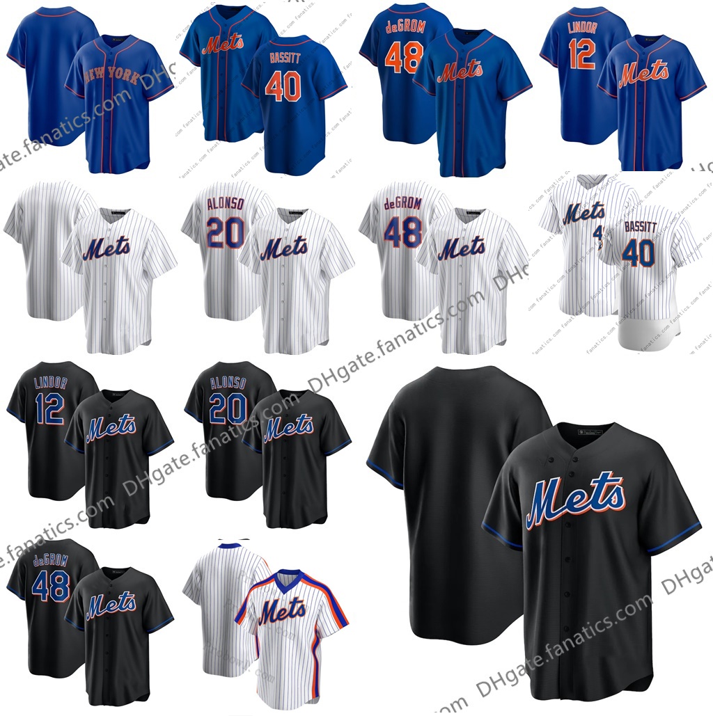 

40 Chris Bassitt Mets 48 Jacob deGrom Jersey 21 Max Scherzer Francisco Lindor Pete Alonso Pizza Carrasco Cano McNeil Syndergaard Edwin Diaz Stroman Familia Smith, Mens as photo