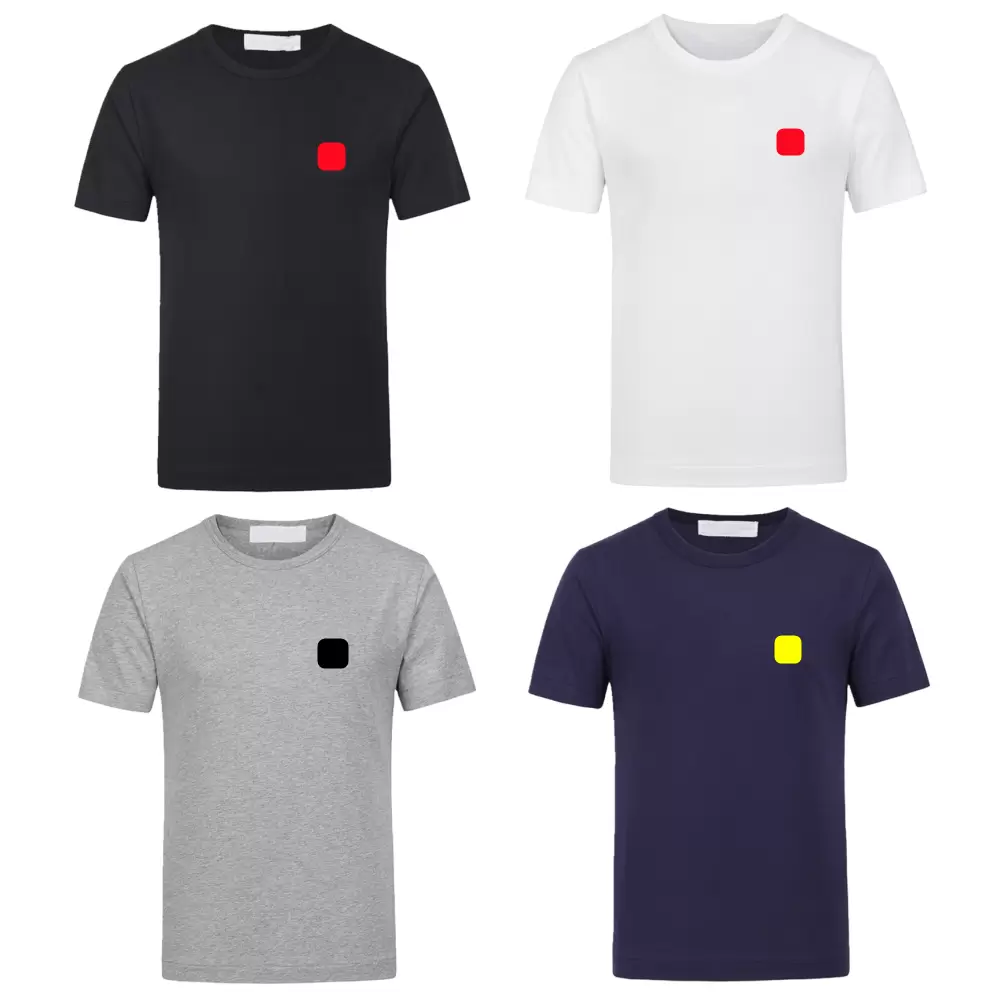 

Fashion Men Designer T Shirt High Quanlity Red Heart Shirt Casual Women Shirts Badge Cotton Embroidery Short Sleeve Summer Tee top, White