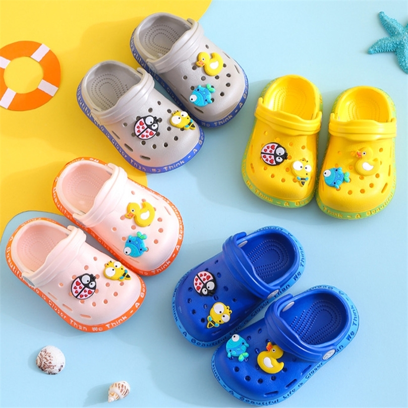 Été Filles Accueil Pantoufles Sabots Dessin Animé EVA Chaussures De Jardin Plage Enfants Garçons Sandales Antidérapantes Tongs À Séchage Rapide D