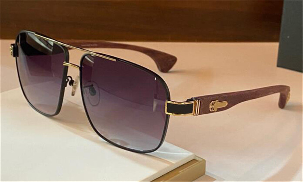 

New popular retro men sunglasses THROB classic style square metal frame wooden temples outdoor UV400 protective glasses top quality