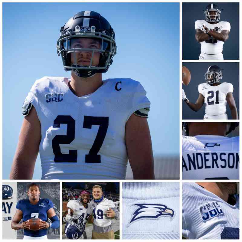 

C202 2020 Georgia Southern Zyon McGee Kenderick Jr. SHAI WERTS J.D. KING WESLEY KENNEDY III RASHAD BYRD BAKER JR. NCAA Football Jersey, Blue youth s-xl