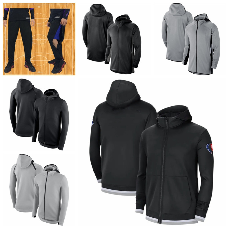 

San Antonio''Spurs''Men 75th Anniversary Therma Flex Showtime Performance Full-Zip Basketball Hoodie
