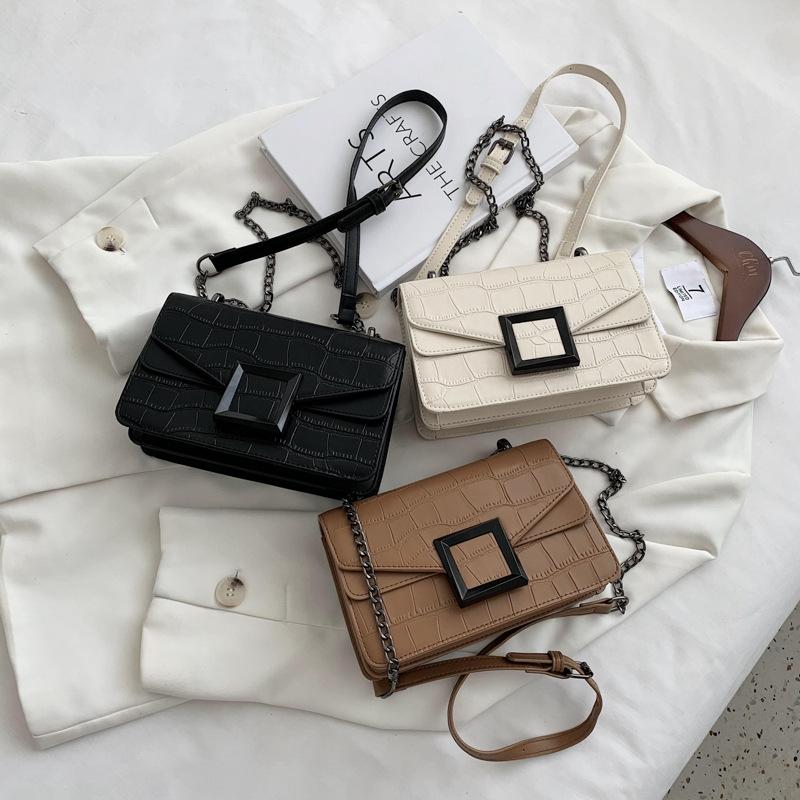 

Evening Bags Brand Women's Bag 2022 Fashion Crocodile Pattern Designer Handbags Luxury Shoulder High Quality Leather Crossbody BagEvenin, Beige
