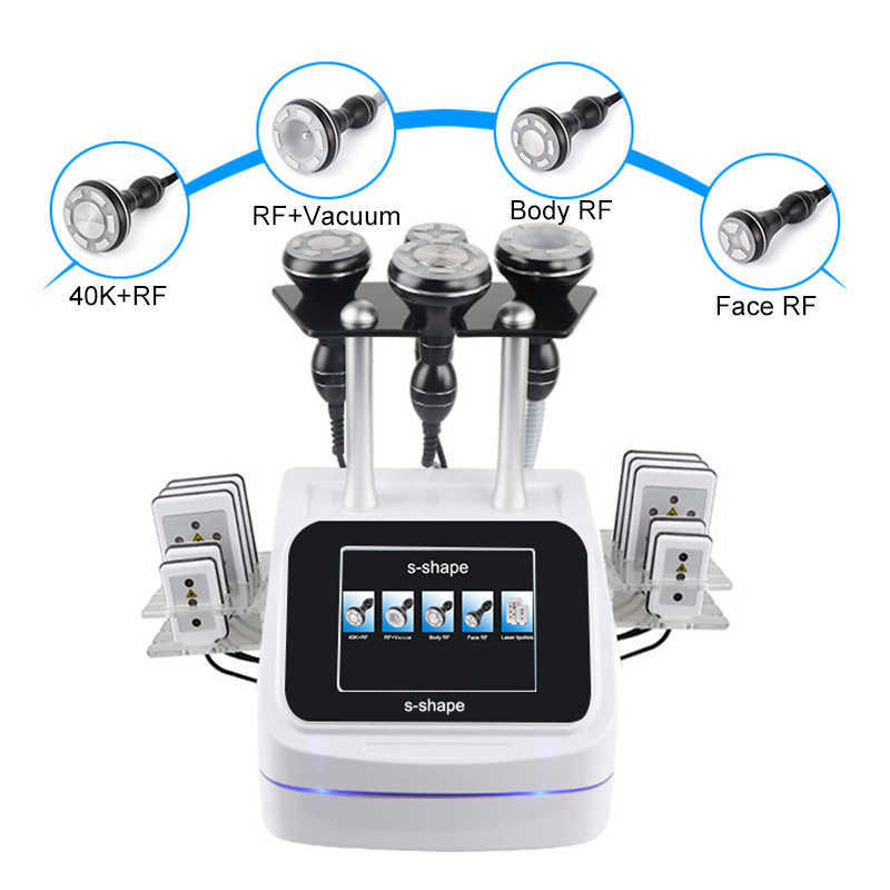 5 in 1 Slimming Portable 40K Ultrasonic Cavitation Lipo laser Vacuum Weight Loss Machine RF Body Beauty salon Equipment