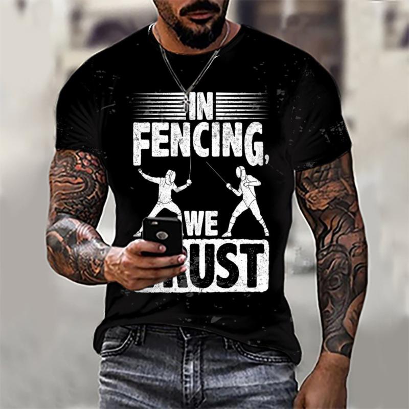 

Men's T-Shirts Men's Fashion Summer 3D Printed Letter T-shirt Hip Hop Style Large Size Street Short Sleeve Clothing XXS-6XLMen's, Tx752