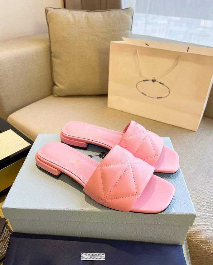 

Women Ladies slippers Slides Designer SHINY LEATHER SLIPPER flat women shoe trend, 16