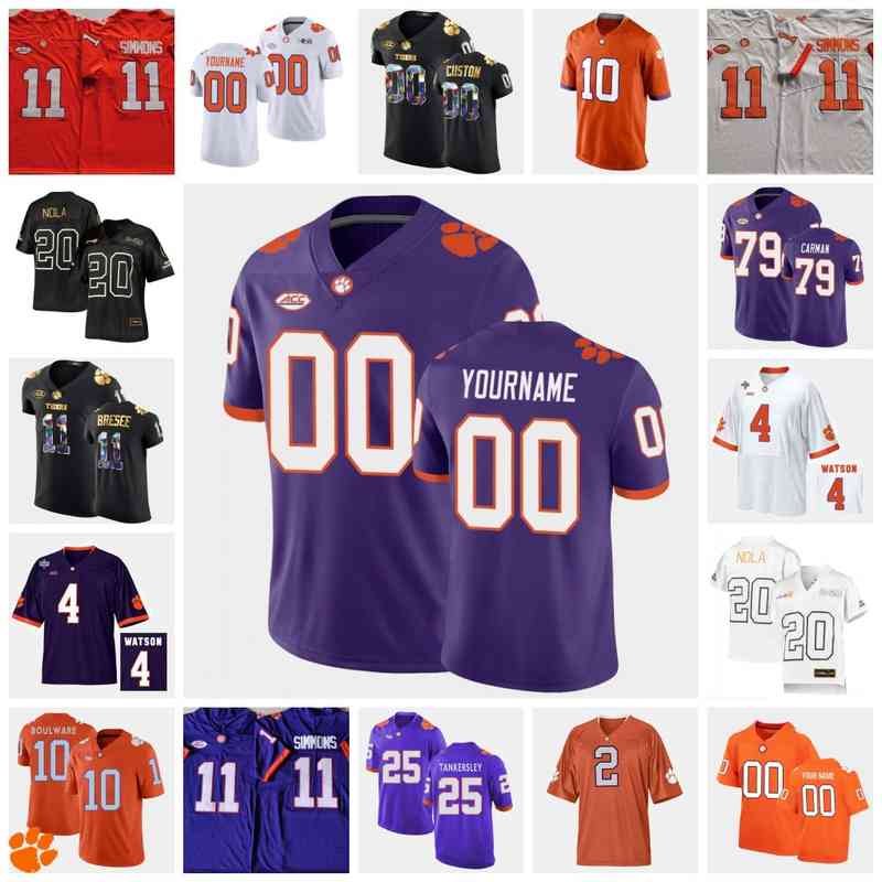 

Xflsp 2022 College Custom Clemson TG Stitched Football Jersey Justin Mascoll 74 Marcus Tate 13 Tyler Davis 77 Mitchell Mayes 35 Justin Foster 1, Orange without any patch
