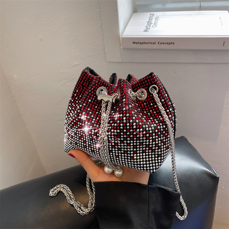 

Pink sugao women shoulder crossbody chain bags luxury top quality large Capacity diamond purse fashion designer shopping bag handbags 3 colour HBP, Red