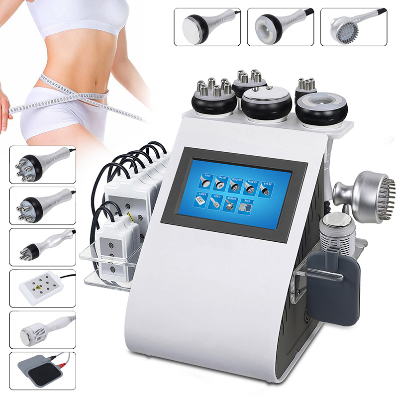 Weight Fat Loss Ultrasonic Cavitation RF Lipo Laser EMS 40K Slimming Vacuum Liposuction Face Lift Skin Care Rejuvenation Body Tighten Radio Frequ