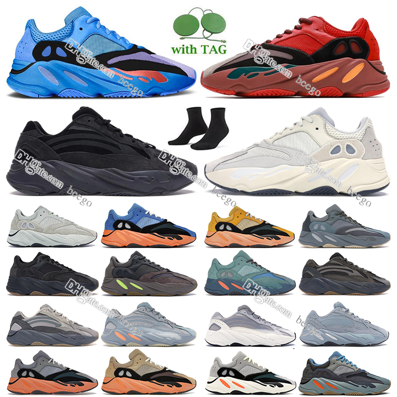 

700 v1 v2 Designer running shoes men women for runner static wave runner mauve magnet anlog inertia salt cream geode vanta tephra faded azure sneakers boost west, Bubble bag + shoe box