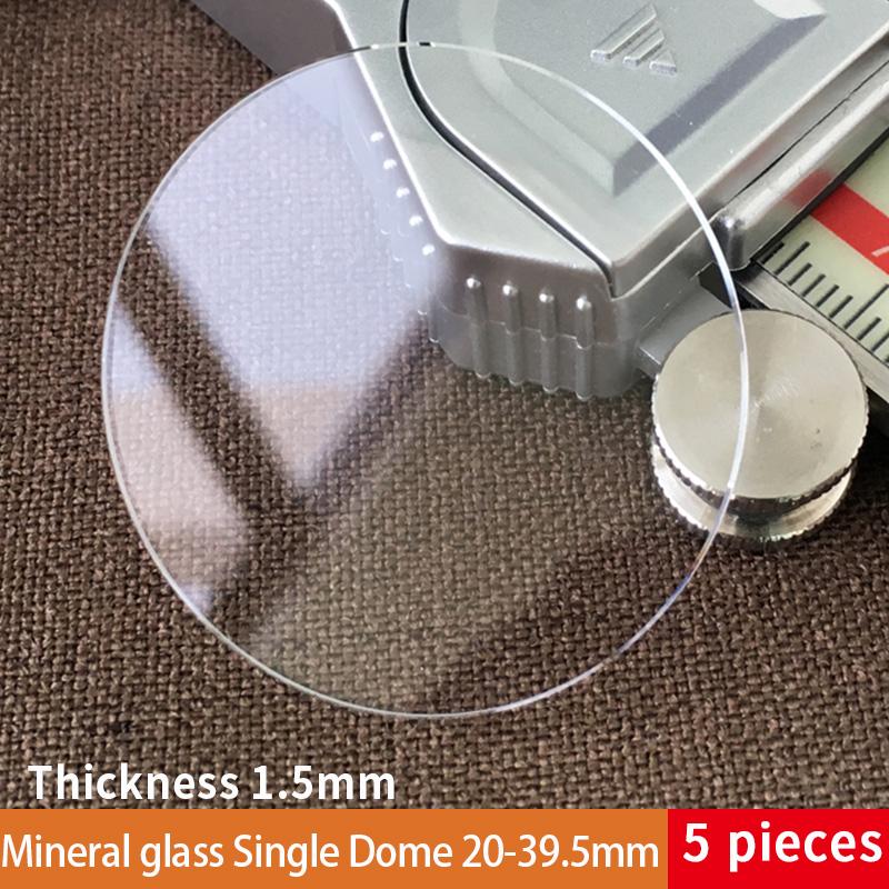 

Repair Tools & Kits 5PCS Single Dome 37/38/39mm Watch Crystals 1.5mm Thick Round 20mm-39.5mm Mineral Glass Lens Replacement Parts