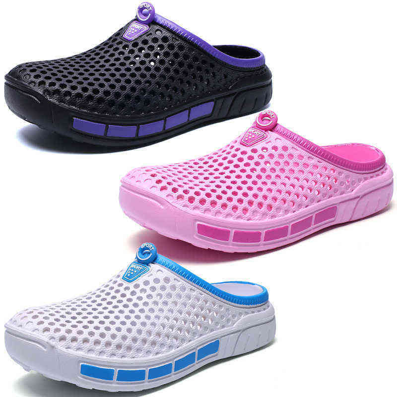 

sandals Pulomies Summer Women Slippers Quick Dry Clogs Outdoor Garden Shoes Female Swimming Pool Sandals Bathroom Mules Beach 220623, Black