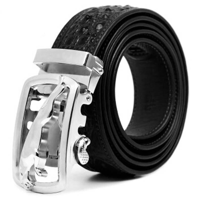 

Belts VVBrown Crocodile Automatic Buckle Men Belt Male Leisure Business Young And Middle-aged Black