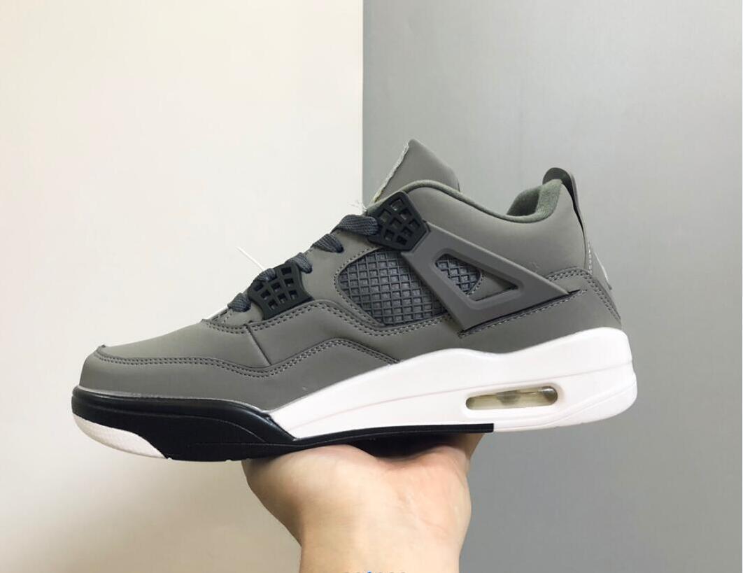 

Jumpman 4 4s mens basketball shoes Cactus Jack What The Cement White Blue Red CI1184 146 men women trainers sports sneakers, Grey