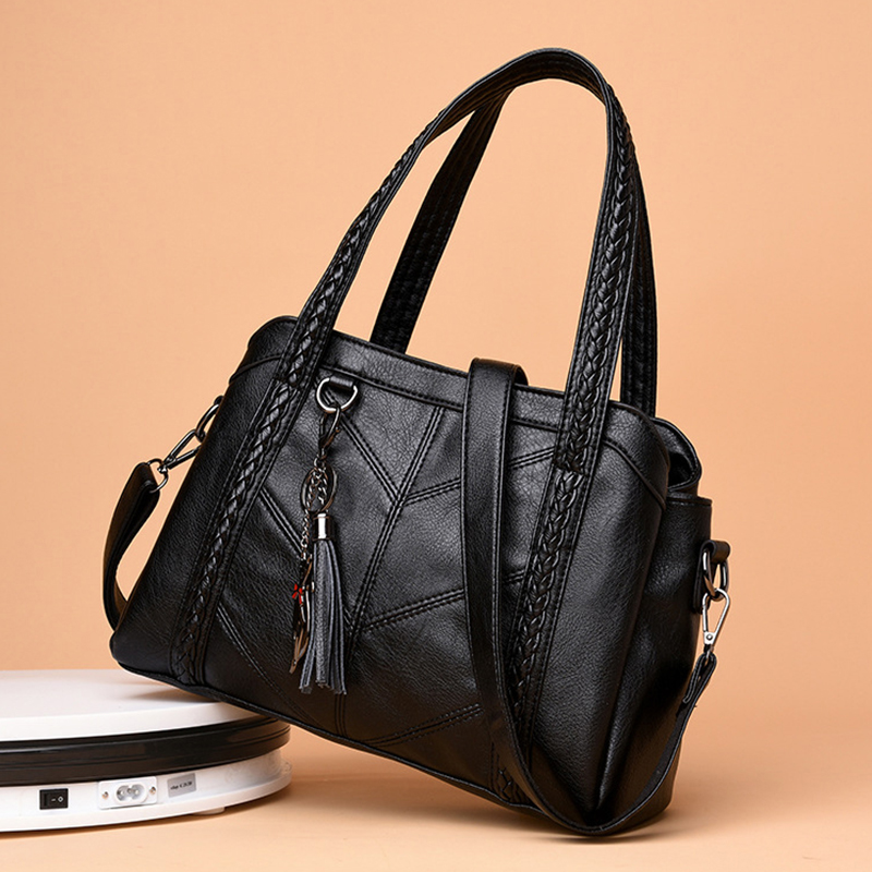 

Fashion Pendant Handbags Womens Bag Brands PU Leather Crossbody Bag Large Capacity Shoulder Bag Luxury Lady Handle Bolsas, Winered