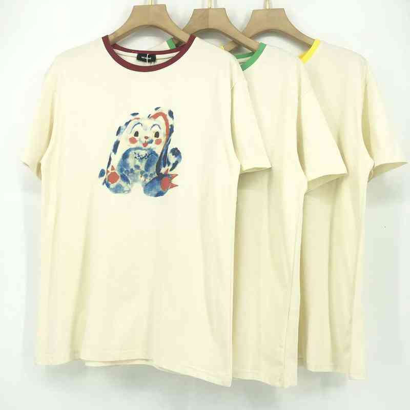 

Men's Shirts Cartoon Small Printed the Art Feeling Casual T-shirt fashion