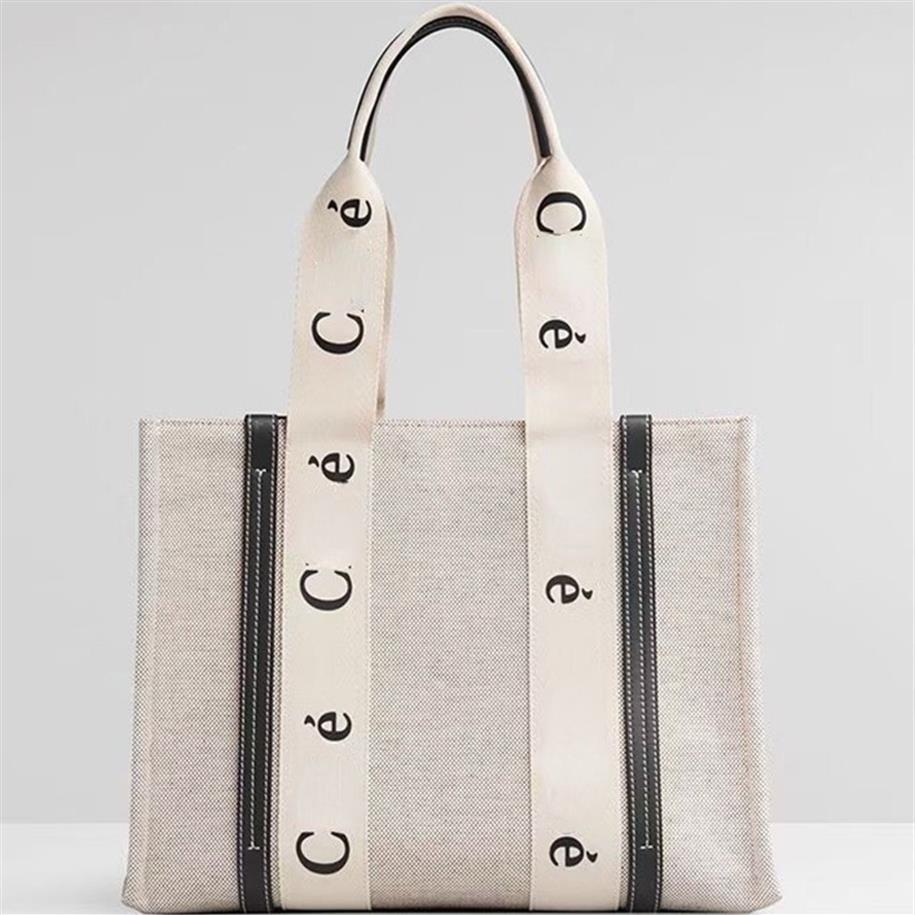 

Women's Shoulder Bag Letter Print Stripe Large Capacity Tote Canvas Female Japanese Casual Handbags2167, Brown