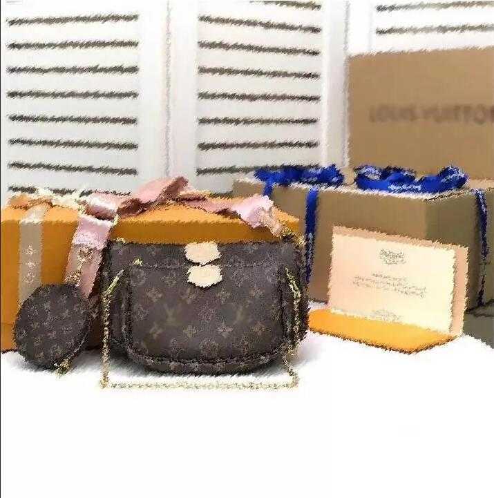 

3 Pcs set designers bags Women Crossbody Purse Messenger Handbags Flowers Designers Shoulder Lady Leather, Shipping