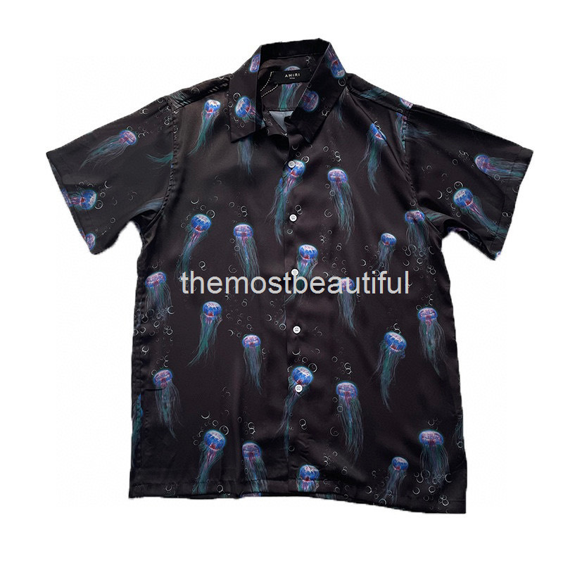 

Men' Jackets 21ss hip hop tiger 100 Tiger Totem full printed Hawaii short sleeve shirt body Summer Short Sleeve Shirt, 2# packing bag