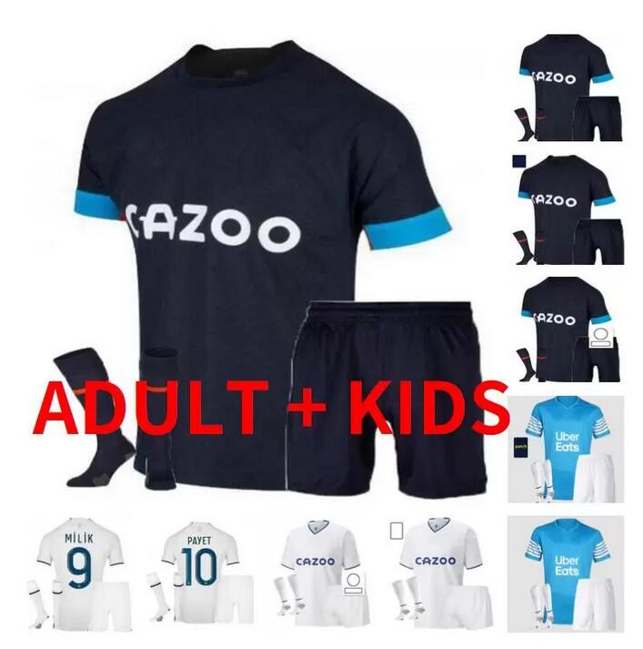 

adult kids kit Marseilles CUISANCE GUENDOUZI Soccer jerseys 2022 2023 OM Maillot Foot PAYET THAUVIN BENEDETTO ALVARO GERSON KONRAD KAMARA 22 23 MILIK Football shirt