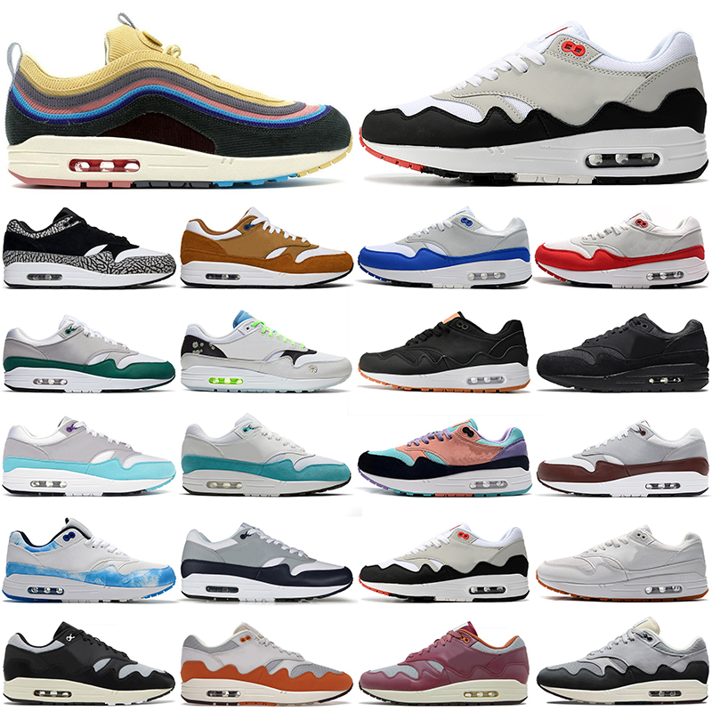 

Hotsale Mens Running Shoes 1 87 Patta Waves White Black Sean Wotherspoon Grey Curry Monarch Noise Aqua Sneakers Men Women Outdoor Sports