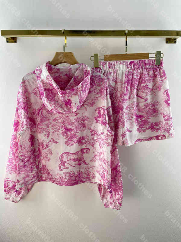 

22ss women shrots hoodies fleece designer Two Piece Pants women and men HD print zip-up jacket sunscreen logo brand sports tracksuit luxury female Apparel album