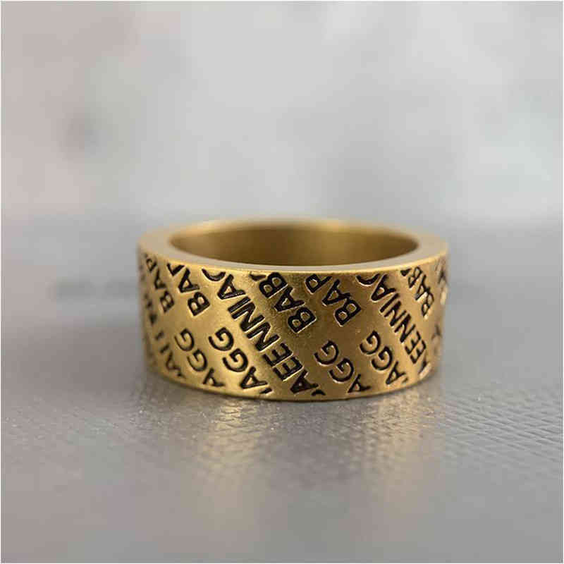 

Designer ring Hip Hop Luxury Jewelry rings for Women Bronze Gold Love Men Sterling Silver Ornaments Full Letter Big Anelli 21ss