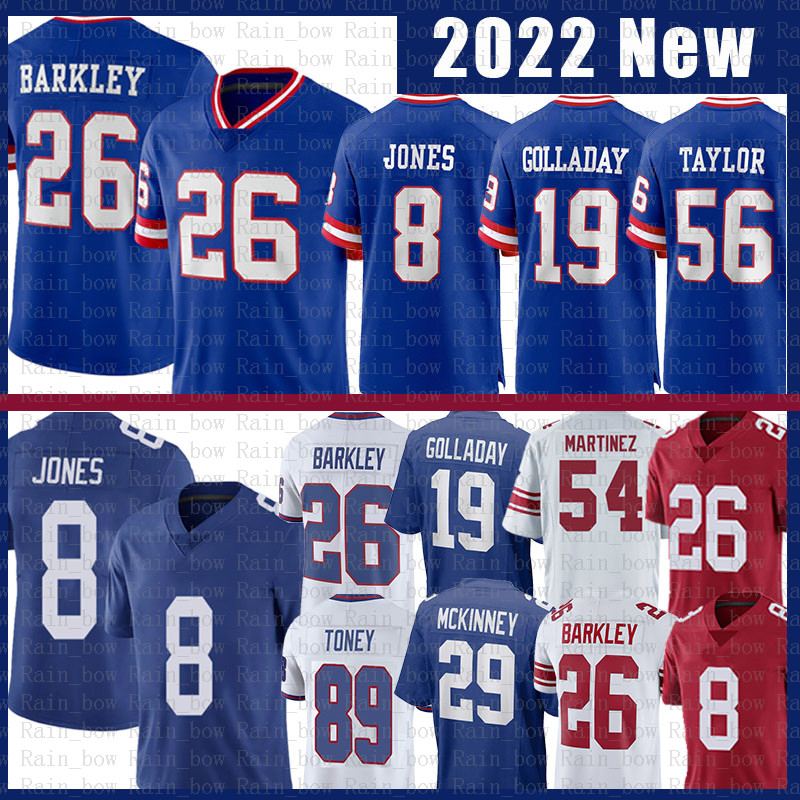 

26 Saquon Barkley Football Jersey Kenny Golladay Kayvon Thibodeaux Daniel Jones Kadarius Toney Andrew Thomas Xavier McKinney Sterling Shepard Jackson Evan Neal, Women size s-xxl(jr)