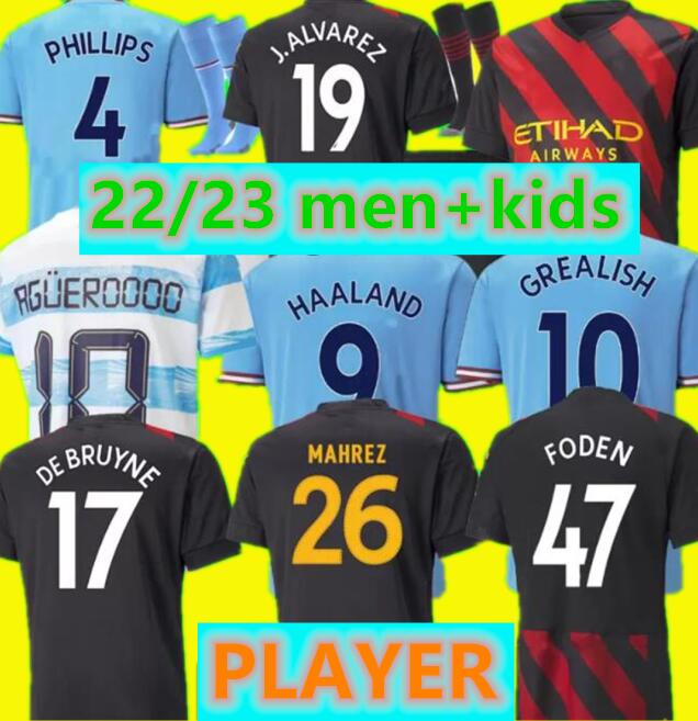 

2022 2023 DE BRUYNE 93 20 Anniversary HAALAND Soccer Jerseys FODEN GREALISH MAHREZ MANs cities football shirt BERNARDO STERLING 21 22 23 Man kits Kids Equipment Socks, Gk