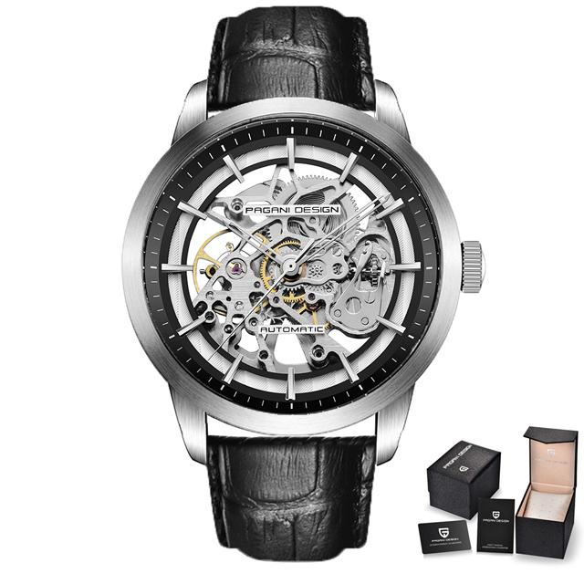 

PAGANI DESIGN Watches Brand 2022 Skeleton Hollow Leather Men's Wrist Watches Luxury Mechanical Male Clock New Relogio Masculino, Color 5