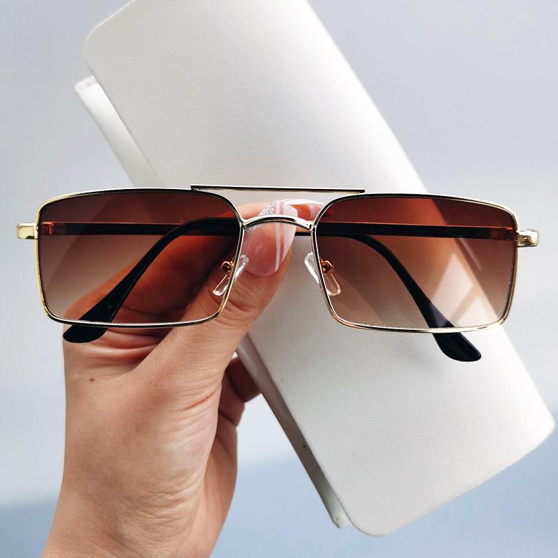 

Sunglasses 2022 Metal Vintage Women Men Double Bridge Glasses Designer Eyewear Masculino