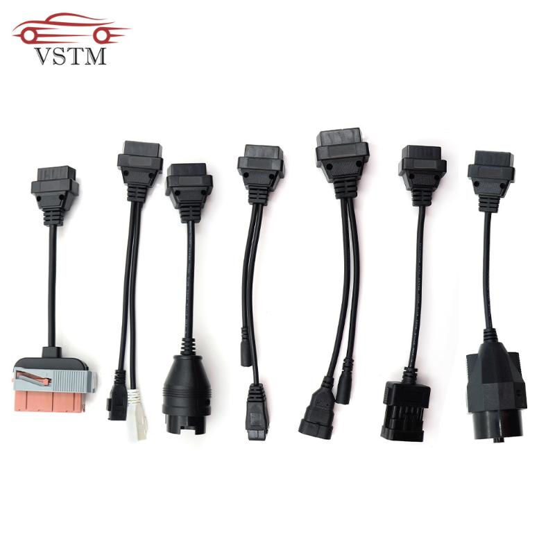 

Diagnostic Tools Est Full Set 8 Truck Cables OBD2 Tool OBD OBDII 2 Connect Cable For Trucks