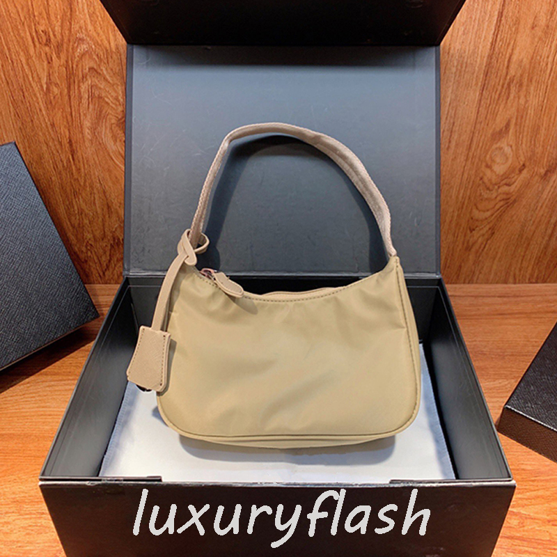 

Women 2021 Designers Shoulder Bag Handbags Baguette Nylon Lady Luxurys High Quality Multiple Candy Colors Fashion Tote Purse Wholesale, Box(not sold separately)