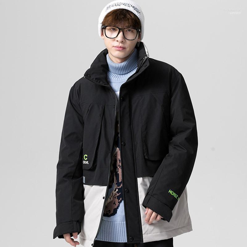 

Men's Down & Parkas HISTREX Cool Kids 90% Duck Thick Highlight Long Mens Jackets Casual High Quality Detachable Hip Hop Puffer Men 2TW0Q# Lu, Green