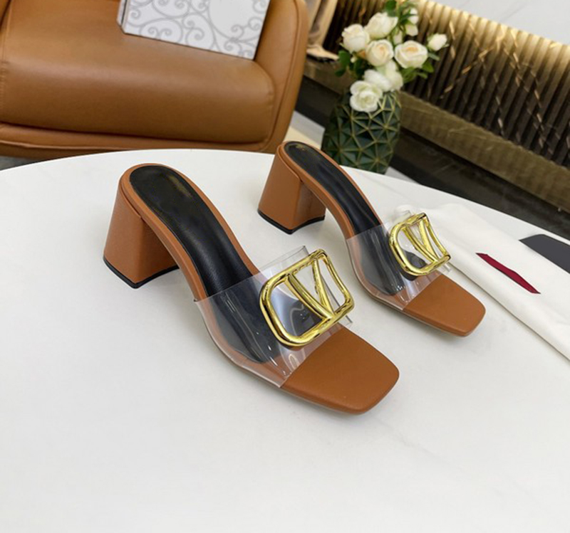 

Women Heeled Sandals Slippers Indoor Sexy Signature Slide grainy cowhide Casual sandal Summer Designer Luxury Fashion Ladies Beach Flat Flip Flops, Customized