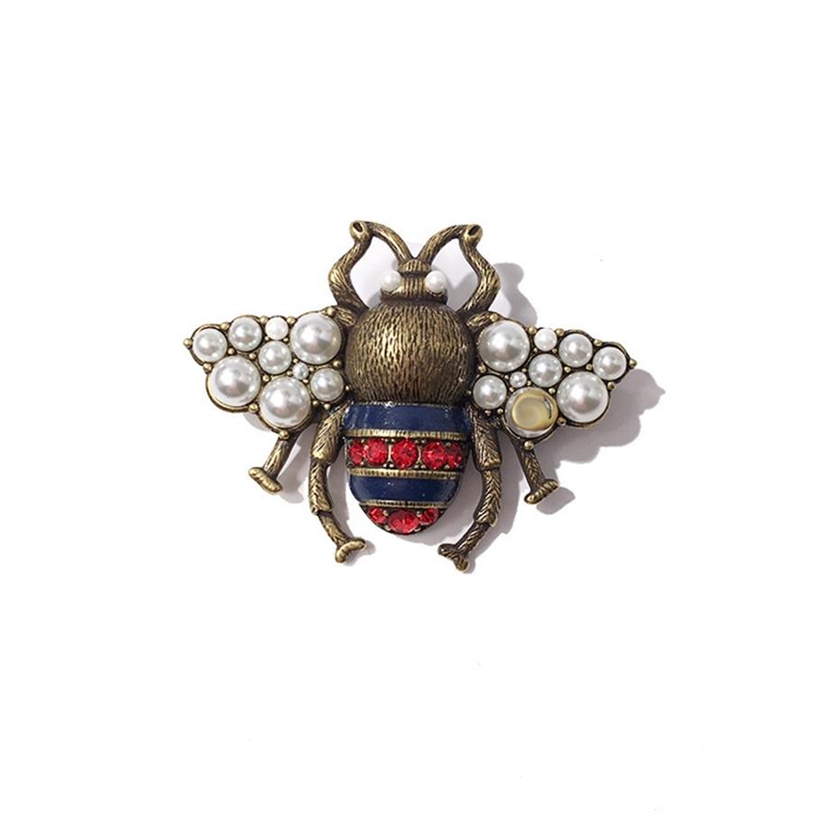 

70% Off s in Factory Stores fashion accessories copper plated old bee colored diamond pearl brooch3095