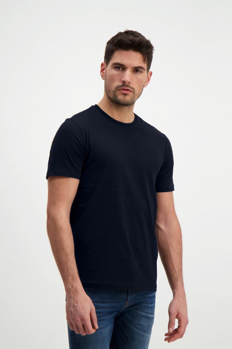 

Men' T-Shirts Bike Collar Slim Fit Basic T-Shirt 5 Color Option, Black
