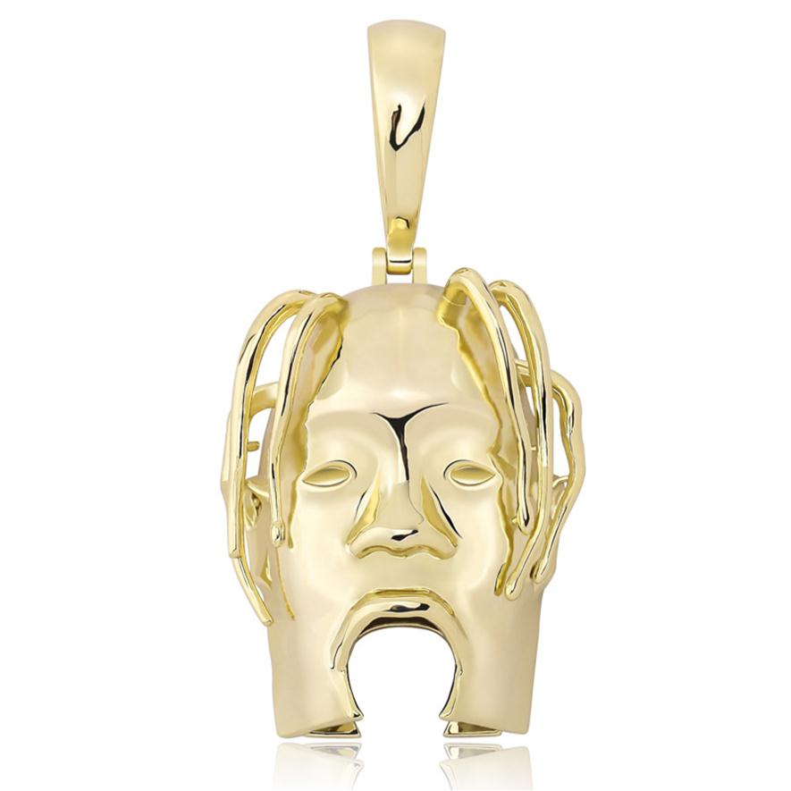 

R.I.P Travis Scott Necklace Pendant With 4mm Tennis Chain Rope Chain Iced Out Bling Cubic Zircon Men's Hip Hop Jewelry Gift271n