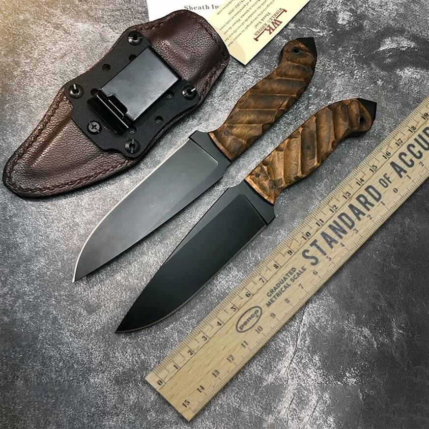

Newest 2021 WINKLER & Pohl Force Fixed Blade Knife Stonewashed A2 Wooden Handle Hunting Camping Survival Tactical Straight Knives 2864