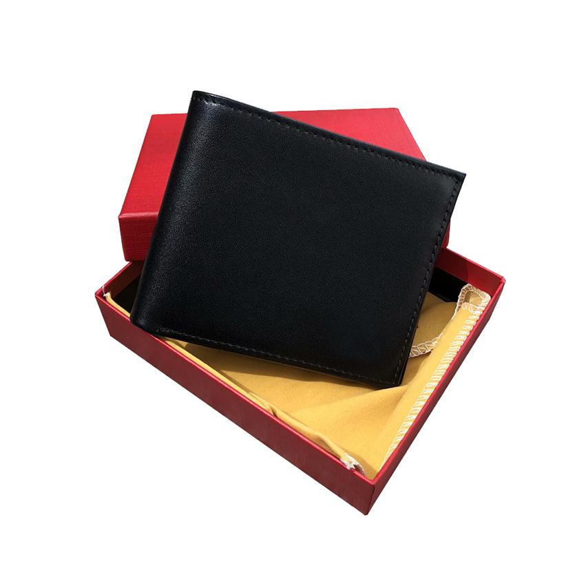 

Boxed Men's Wallet 2019 New Short Leather Wallet Men's Wallet ID Card Set 2299, With box