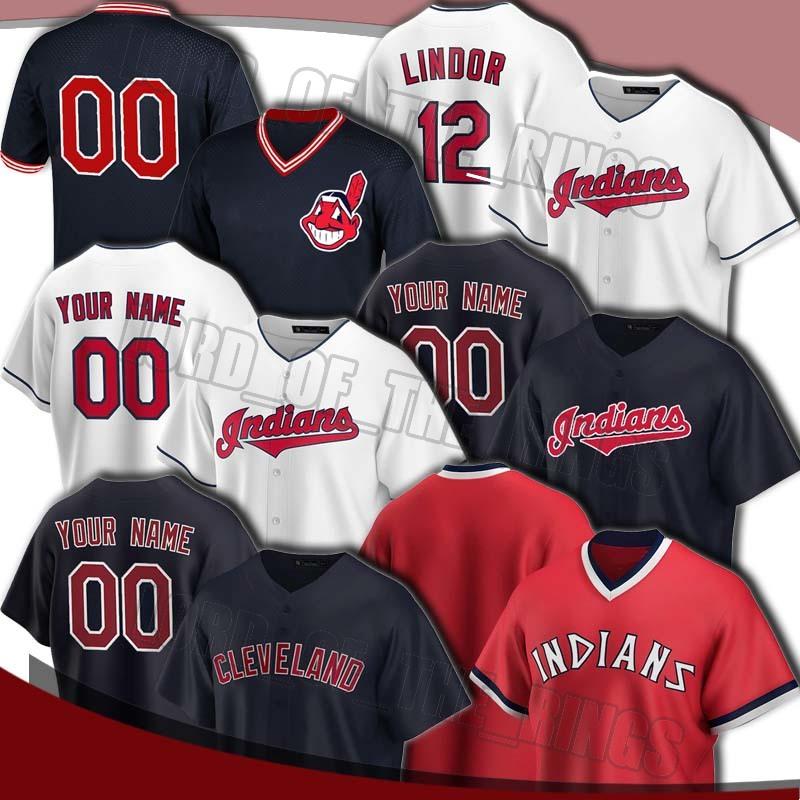 

Custom Indian 12 Francisco Lindor Jersey 41 Carlos Santana Jerseys 35 Oscar Mercado Jersey Jose Ramirez 52 Mike Clevinger Baseball Jerseys, Nk custom (yindi an)